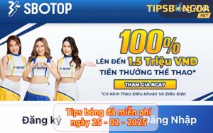 Tip bóng đá ngày 25-02-2025